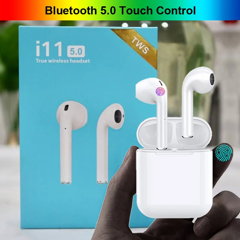 I11 TWS Беспроводные наушники с сенсорным управлением Bluetooth 5 0 мини 1:1 гарнитура PK i10