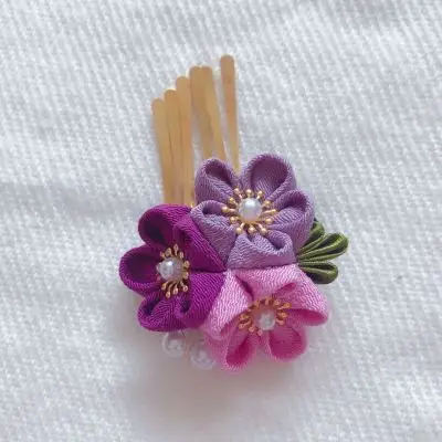 Кимоно для волос в японском стиле изящный аксессуар ручная работа фото головной