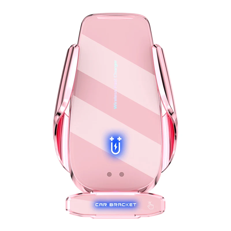 Soporte m&aacute;gico para tel&eacute;fono de coche, cargador inal&aacute;mbrico con bater&iacute;a integrada, apertura autom&aacute;tica y cierre, Sensor infrarrojo, montaje para iPhone-0