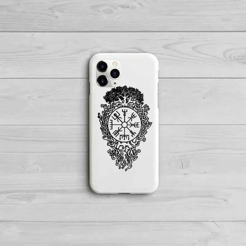 

Viking Vegvisir Odin Nordic Phone Case Candy Color for iPhone 11 12 pro XS MAX 8 7 6 6S Plus X 5S SE 2020 XR