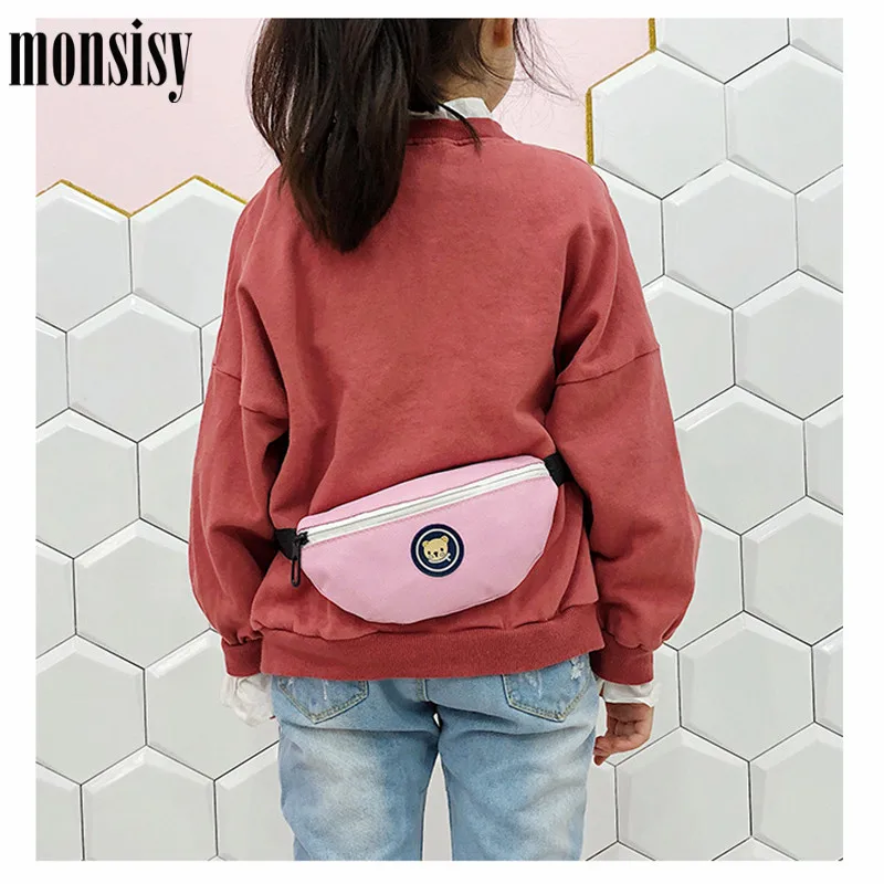 Детская поясная сумка Monsisy детская для мальчиков и девочек нагрудная с милым