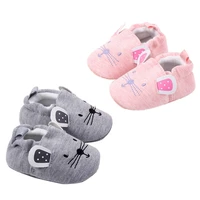 infant baby boys girls slippers soft sole non skid crib house shoes cute animal winter warm booties first walkers