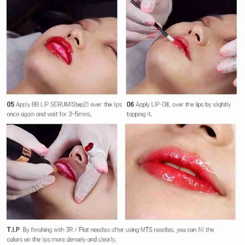 

Semi-permanent Makeup Lipstick For Lips Mesosome Serum Microneedle Treatment Ampoule Gloss Lip Lip Moisturizing Essence Lum O7T2