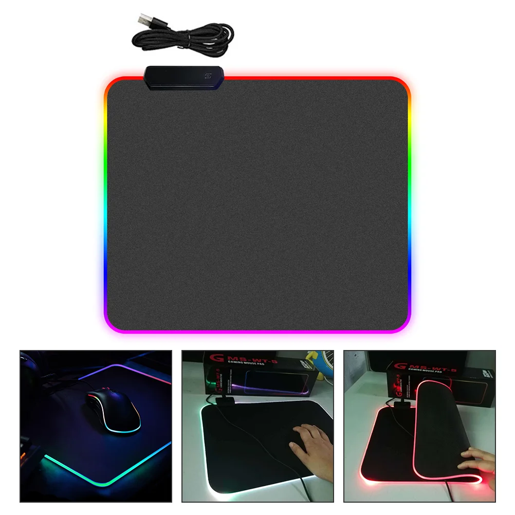 

Водонепроницаемый грязеотталкивающий светящийся коврик для мыши со светодиодной подсветкой Компьютерный Аксессуар