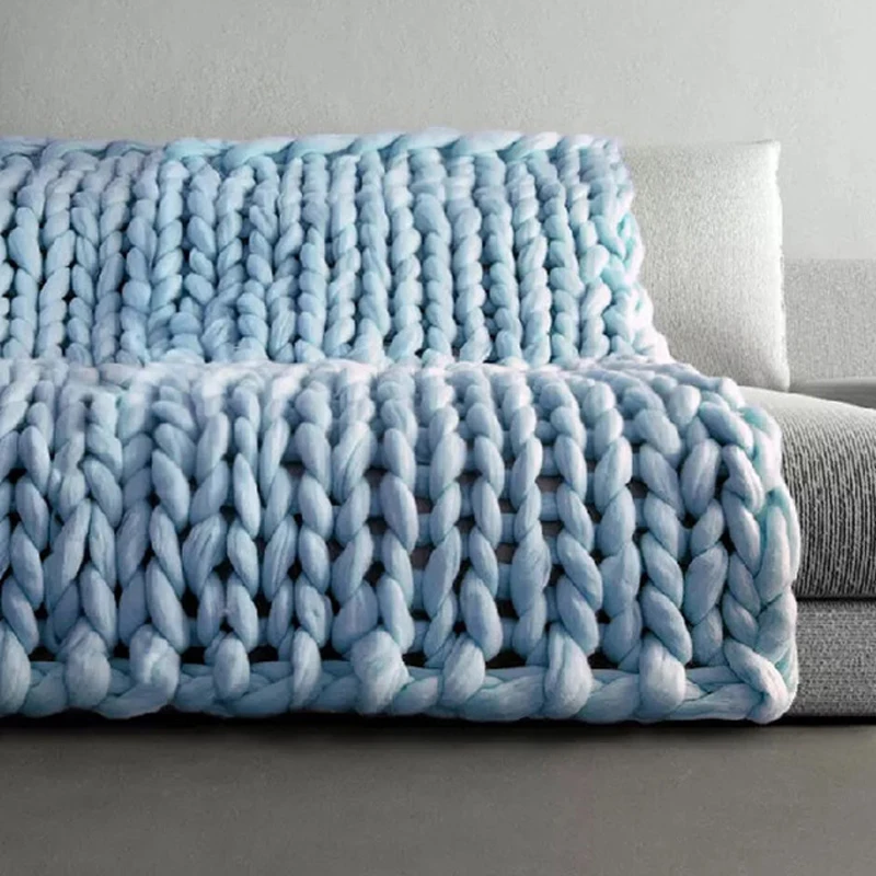250g/ball Super Thick Natural Wool Chunky Yarn Solid Color Warm Woven Roving Yarns For Hand Knitting Hat Carpet Mat Blanket | Дом и сад