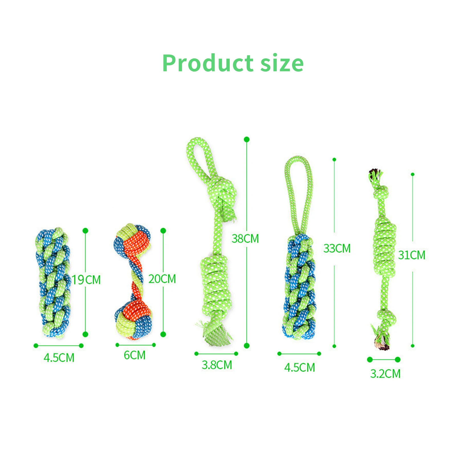 

13 шт./компл. игрушка для прорезывания зубов для домашних животных веревка для узлов игрушки для прорезывания зубов безопасный материал для ...