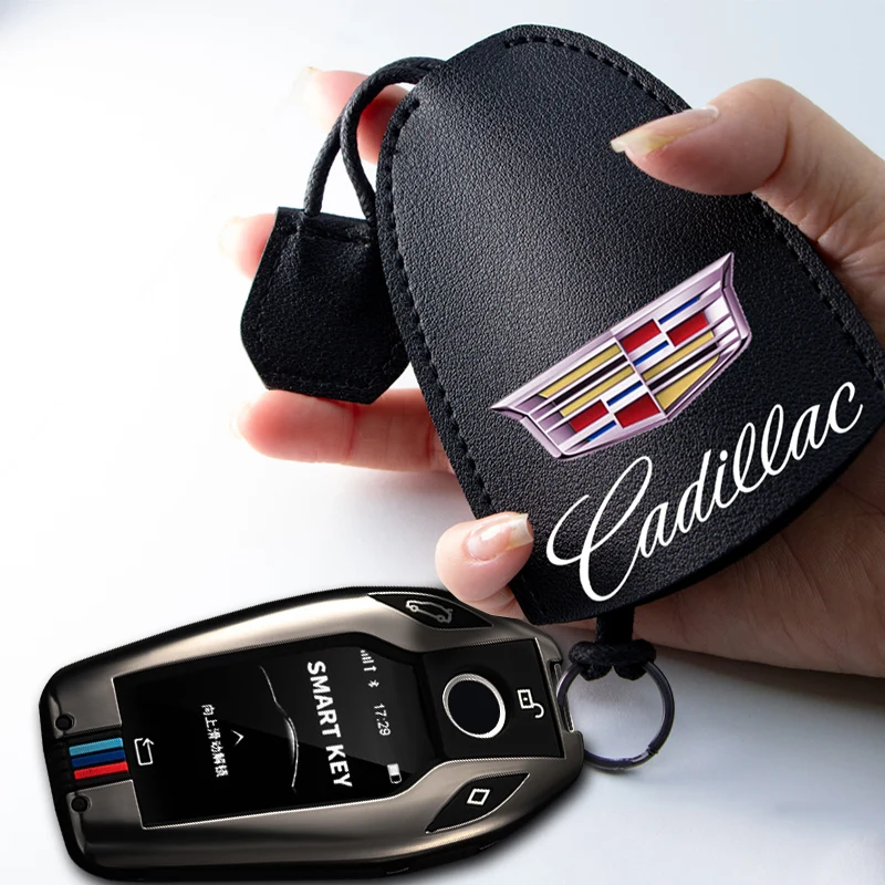 

1pcs Leather TPU Car Key Case Cover Protector for Cadillac ATS SRX Eldorado BLS Escalade CTS Deville CT6 XT5 XT6 Car Accessories