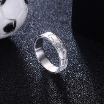 Кольцо из стерлингового серебра Pte S925 Чемпионат мира по футболу серебро Svr276 |