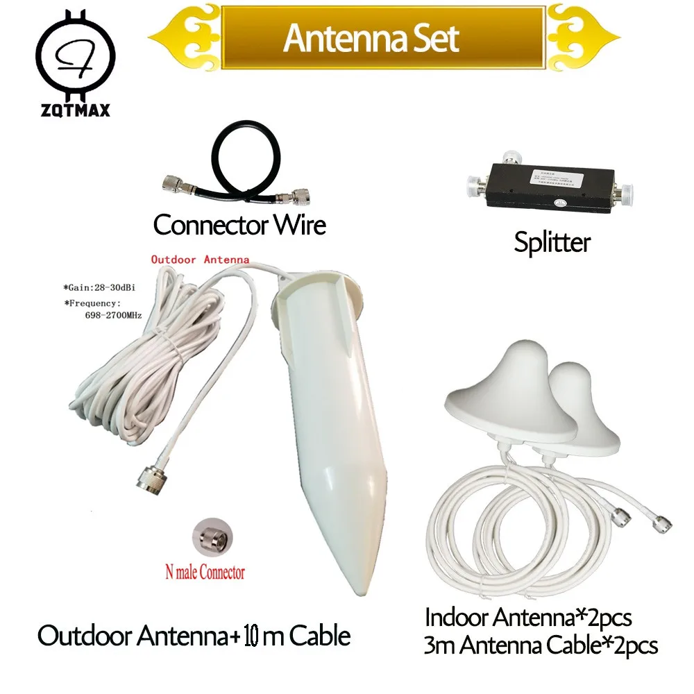 ZQTMAX 30dBi мобильный усилитель Сигнала Антенна для 2g 3g 4g UMTS LTE сотовый сеть 900 1800 2100 2600