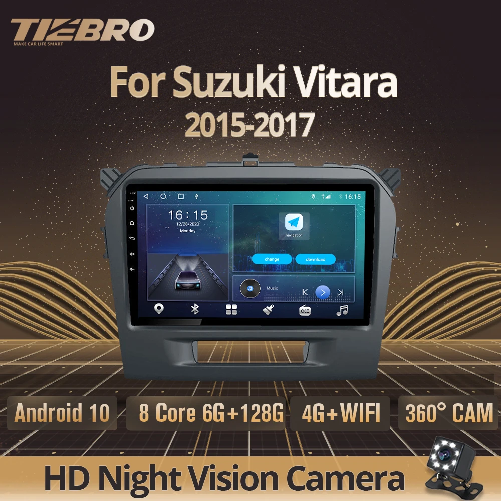 

Автомагнитола 2DIN Android 10,0 для Suzuki Vitara 2015-2017, стерео-приемник, GPS-навигация, DSP, автомобильный мультимедийный плеер NO 2DIN DVD IGO