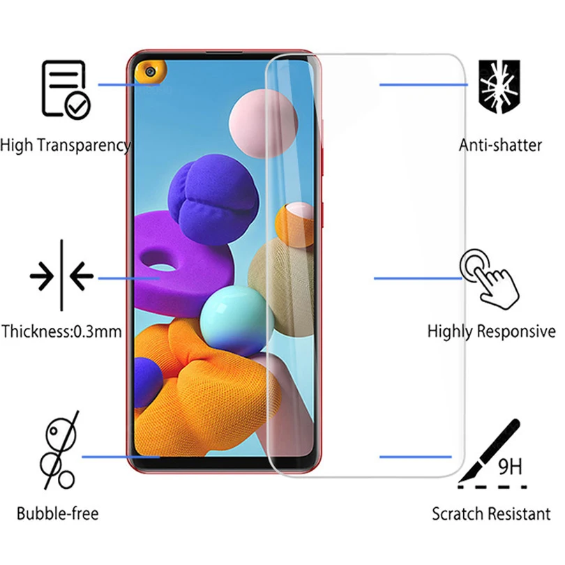 Защитное стекло a21s для samsung Galaxy защитная пленка объектива камеры galax a21 s a 21