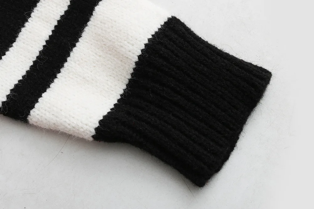 

Women Sweaters Fashion 2020 Winter Autumn Long-sleeved Preppy Style V-neck Women Sweaters and Pullovers Bottom Female