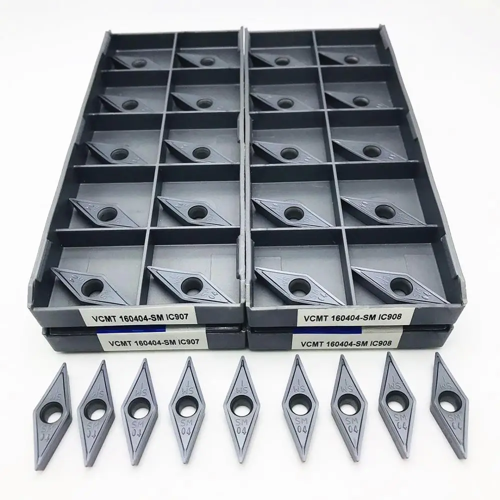 

Lathe tool VCMT160404 SM IC907 IC908 external metal carbide lathe milling cutter CNC lathe parts tool VCMT 160404 turning tool