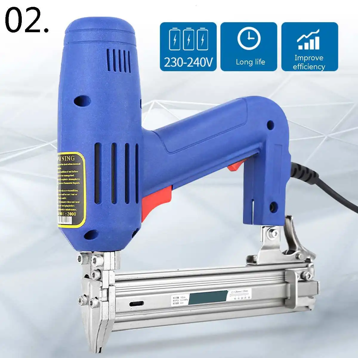 Электрический прямой гвоздь Drillpro Gu 2000 Вт 220 В сверхмощный деревообрабатывающий