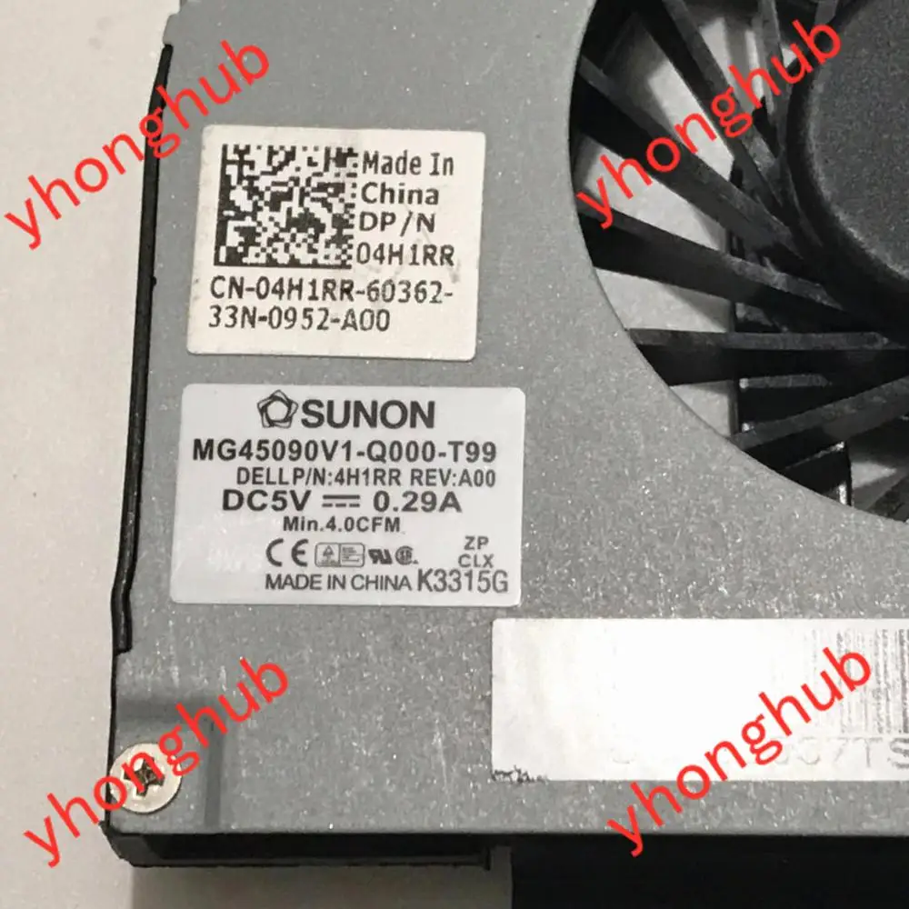 SUNON MG45090V1 Q000 T99 DC280007TS0 4H1RR DC 5V 0.29A 4 проводной Сервер вентилятор охлаждения