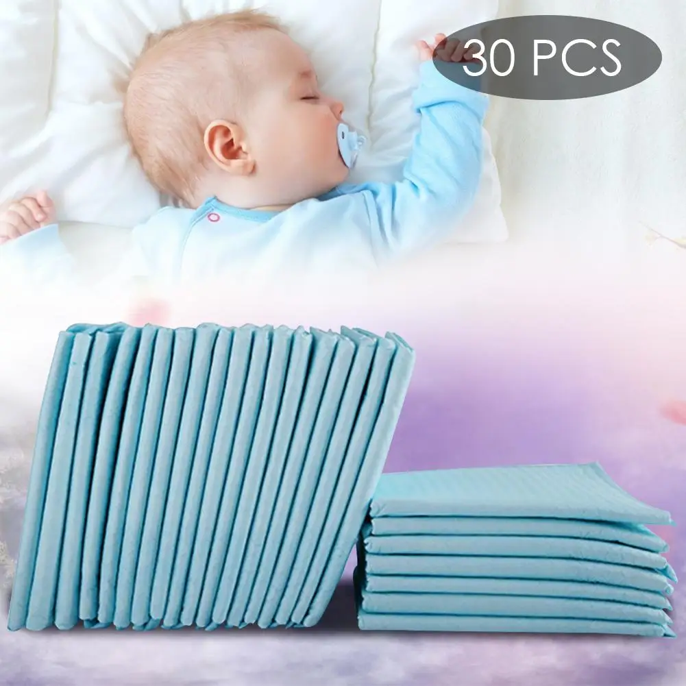 30*PCS Baby Care Pad Baby Disposable Diaper Waterproof Newborn Diaper Mattress Baby Disposable Changing Pad For Children Pet