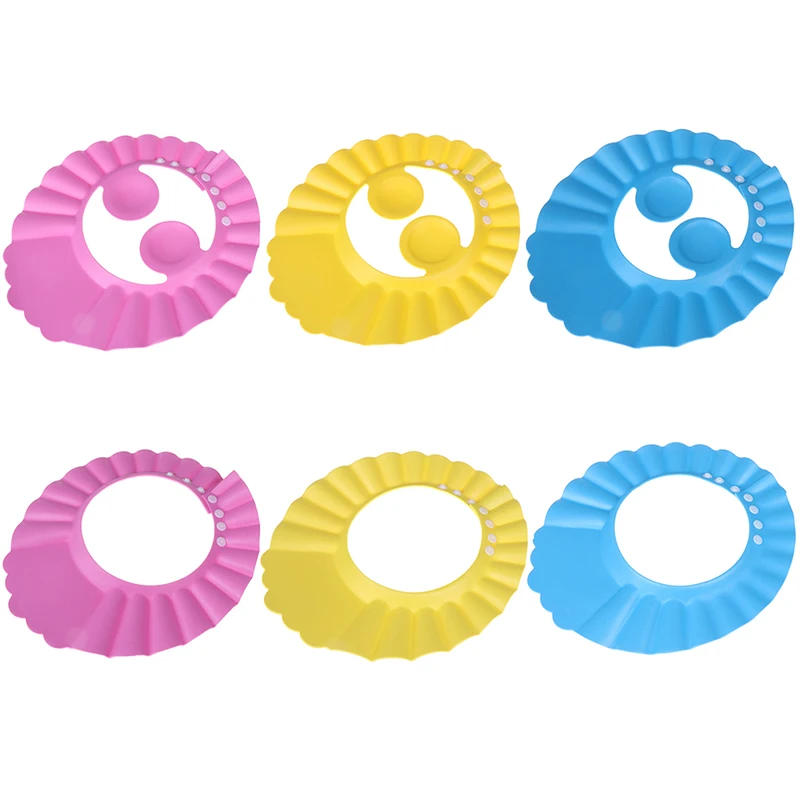 Шапки для душа малышей шапка мытья волос детская с козырьком ванны регулируемый