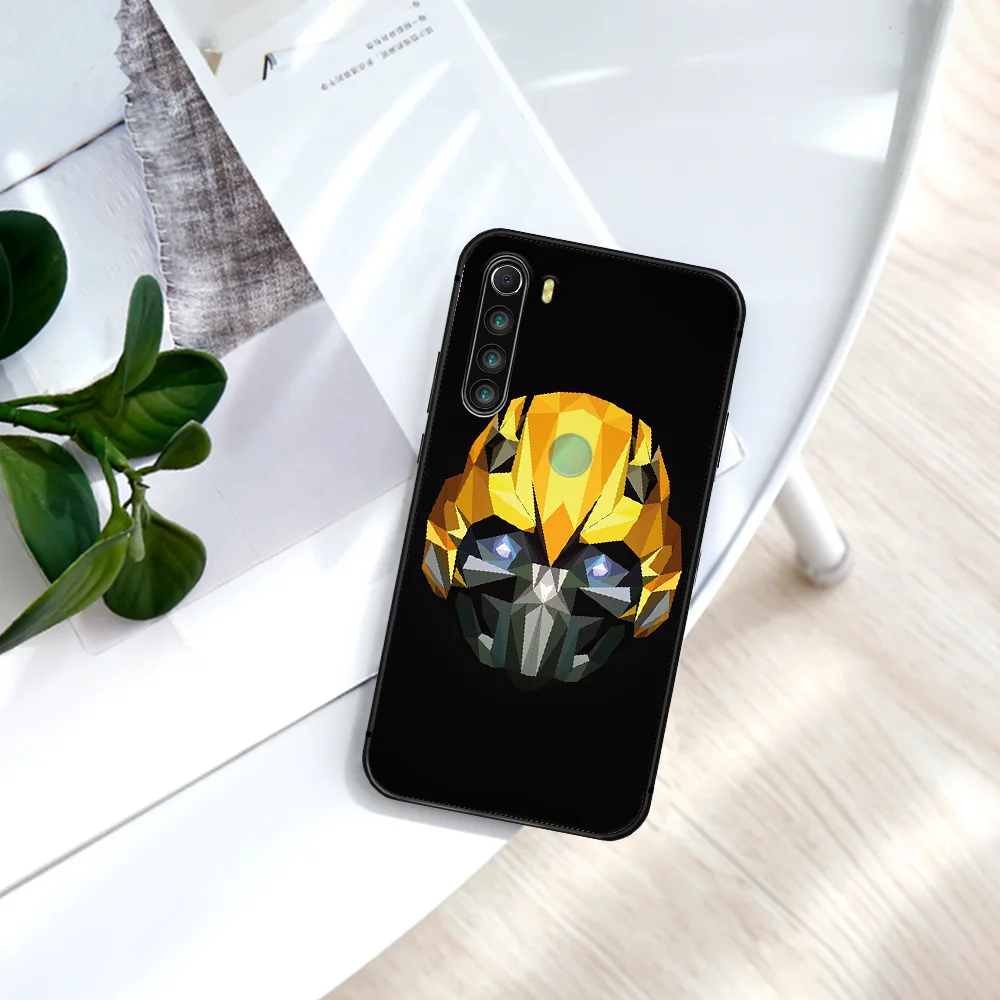 

Transformers Bumblebee Optimus Prime Phone Case For Xiaomi Redmi Note 7 8 8T 9 9S 4X 7 7A 9A K30 Pro Ultra black Back Soft