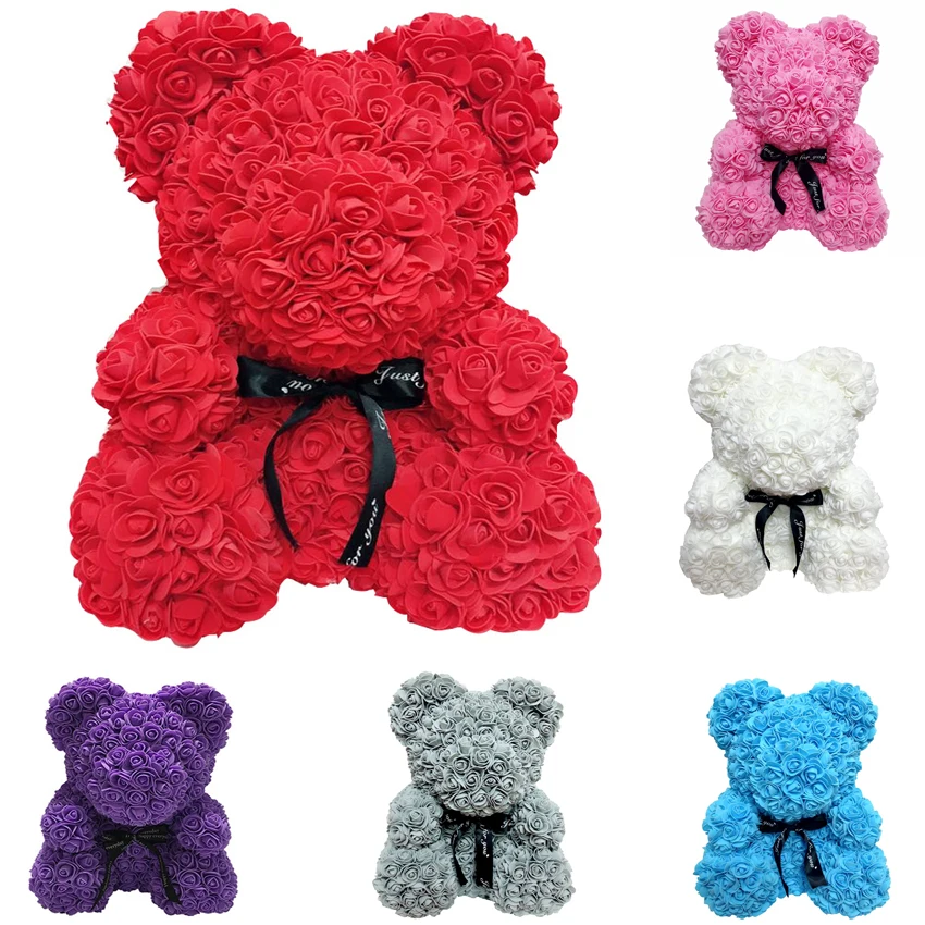25 см День Святого Валентина роза медведь сердце цветок подарок для девушки день