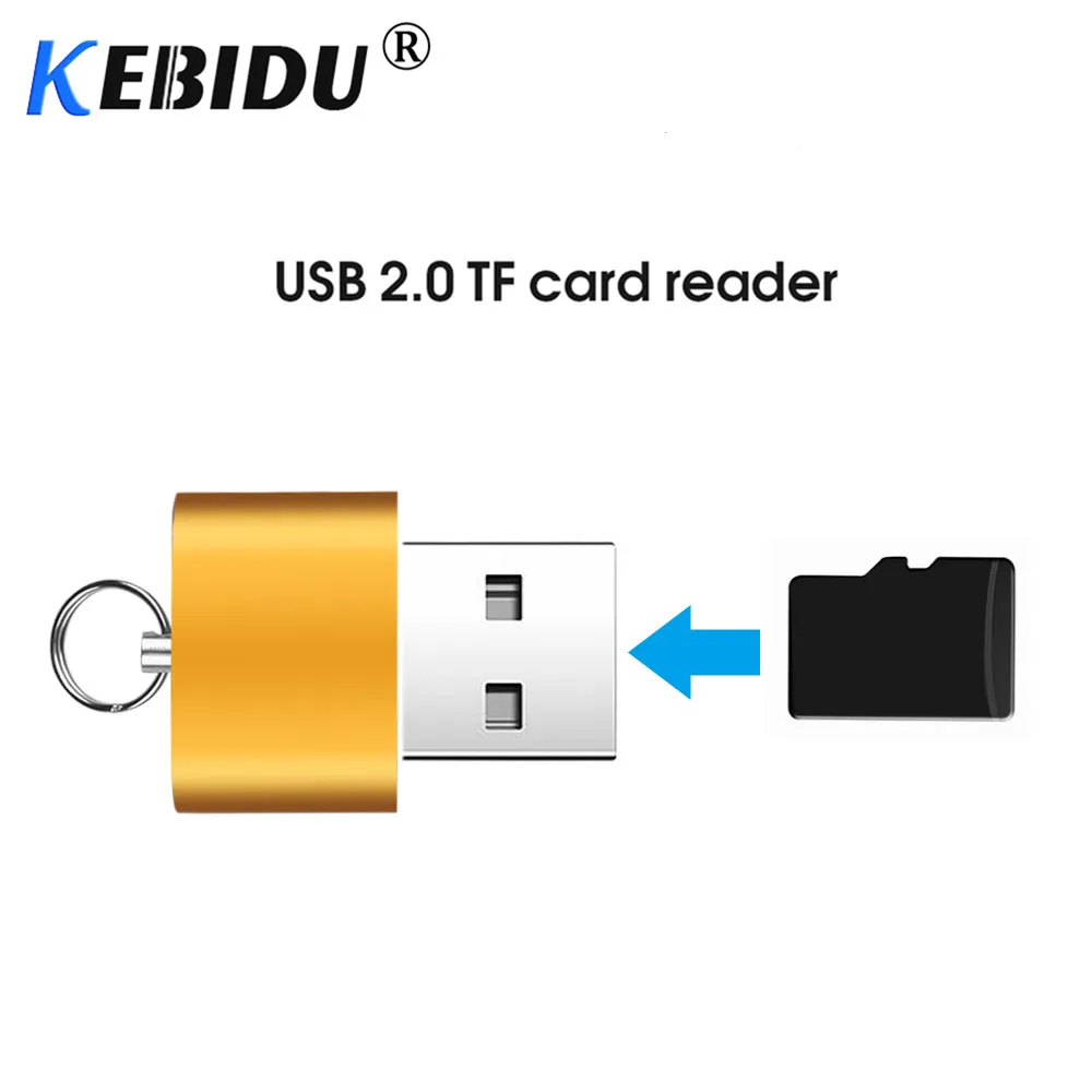 Кардридер Kebidu USB 2 0 TF Micro SD T Flash адаптер для карты памяти Легкий Портативный