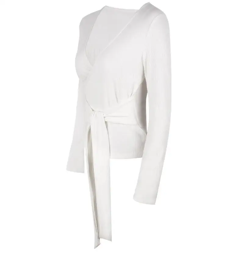 Женский трикотажный кардиган на пуговицах с V-образным вырезом | Женская одежда