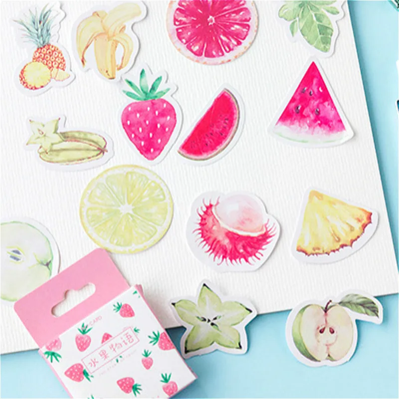 

1pcs The Fruit Stickers Laptop Skateboard Mixed Cartoon Toy Stickers Styling Laptop Travel Luggage Cool Funny Decals