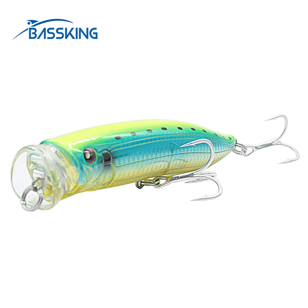 Bassking Топ воды Поппер приманки 150mm58g плавающая приманка для рыбалки рыболовные