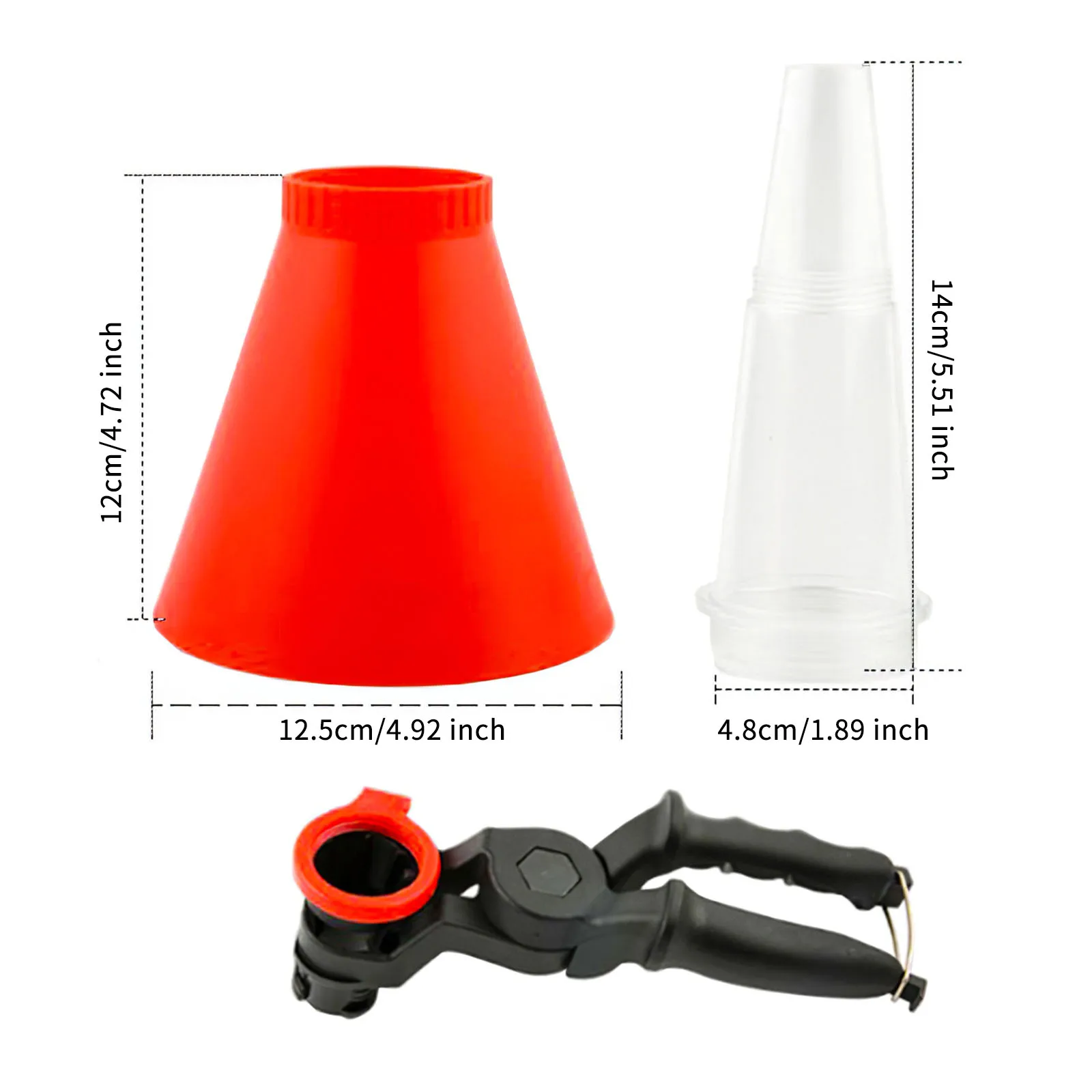 

Fuel Funnel Universal Fuel Filtering Funnel with Clamp Handle Detachable Bleeding Funnel Splash Proof Fuel Filling Funnel