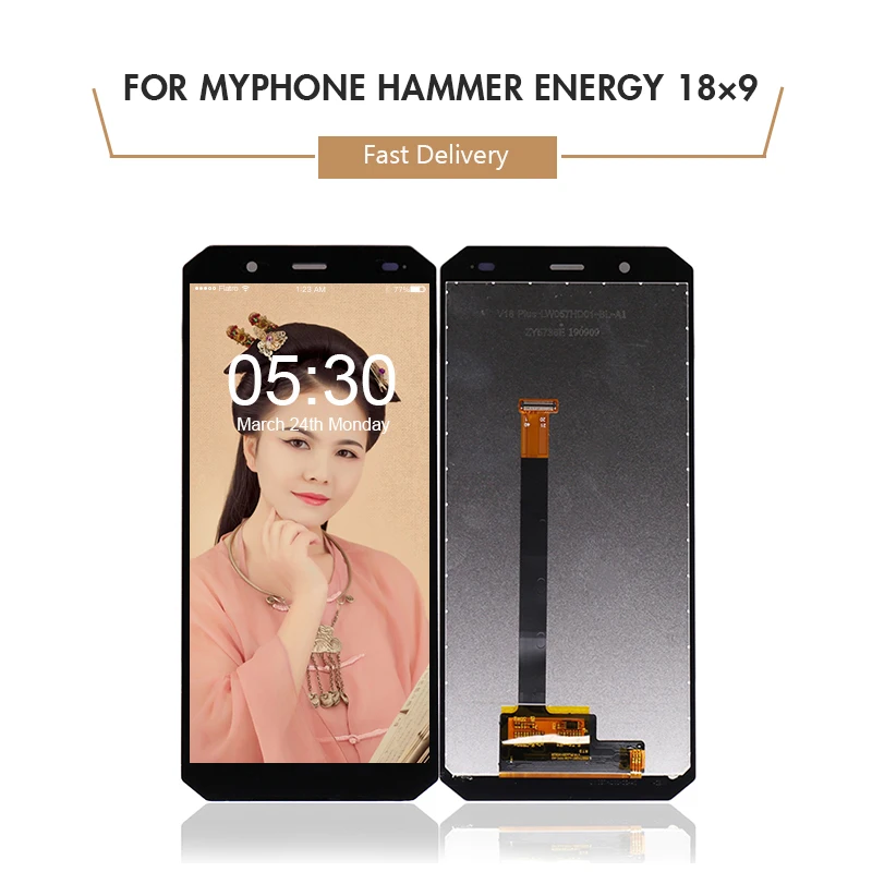 Черный для Myphone Hammer Energy 18x9 ЖК дисплей + сенсорный экран в сборе дигитайзер