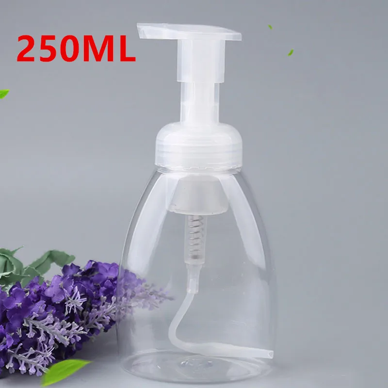1PCS 250ML 300 мл пустые Пластик путешествия Пенообразователь для мытья рук насос распределителя пены пенясь бутылка жидкости для геля для душа, пены для путешествий - Цвет: 1PCS 250ML