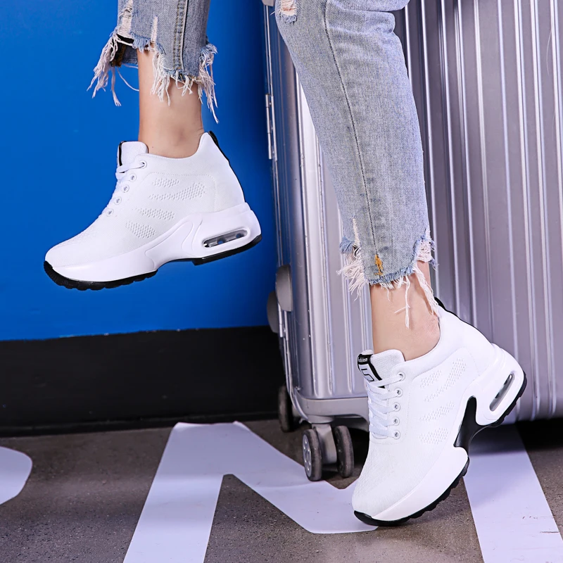 Дизайнерская Брендовая женская обувь для бега с воздушной подушкой FlyWire женские