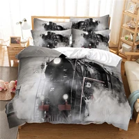 train bedding set duvet cover set 3d bedding digital printing bed linen queen size bedding set fashion design