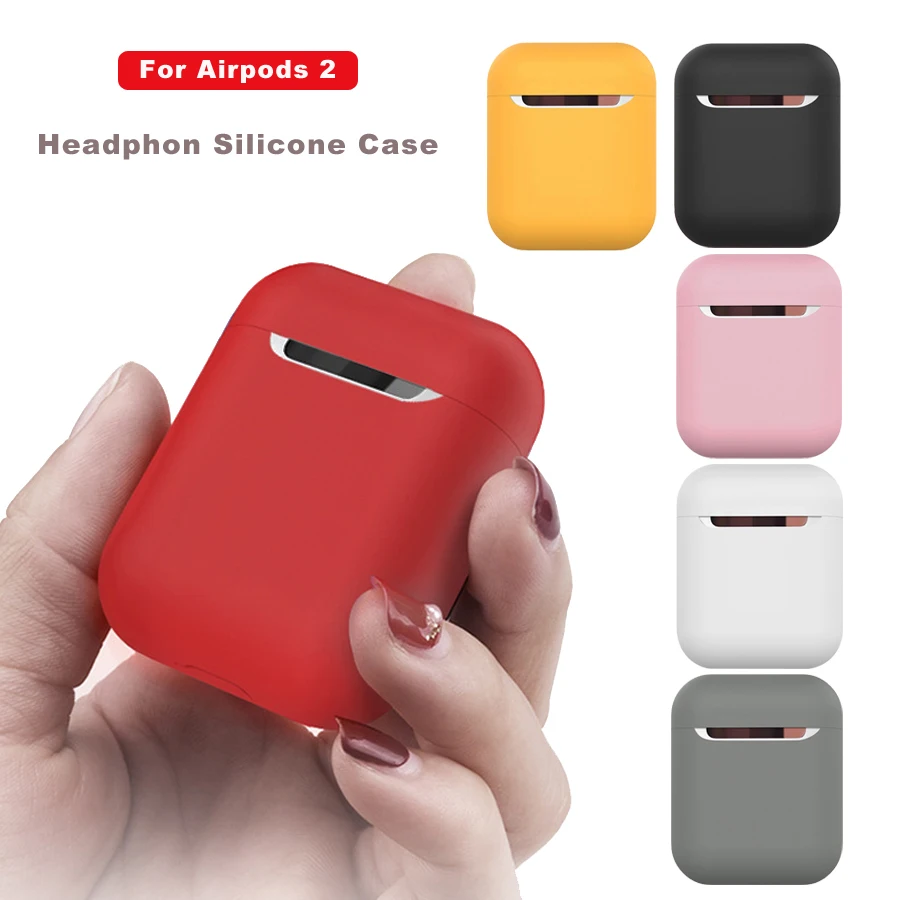 Жидкий силиконовый чехол для Air pods роскошный Airpods 2 чехла покрытие Bluetooth наушников
