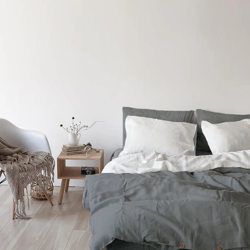 

Spain Pure Linen Nordic Bed Cover 150 Bedding and Covers Bedspreads for Double Bed 150 Quilt Cover 90 Duvet Cover Set