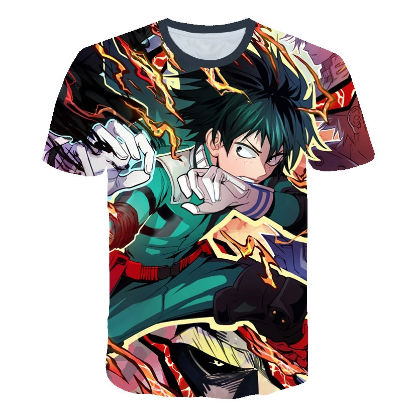 

Deku Unisex T-Shirt Japanese Anime T Shirt Hero Academia Anime T Shirts My Hero Academy Tee kids T Shirt Tops Graphic Tees
