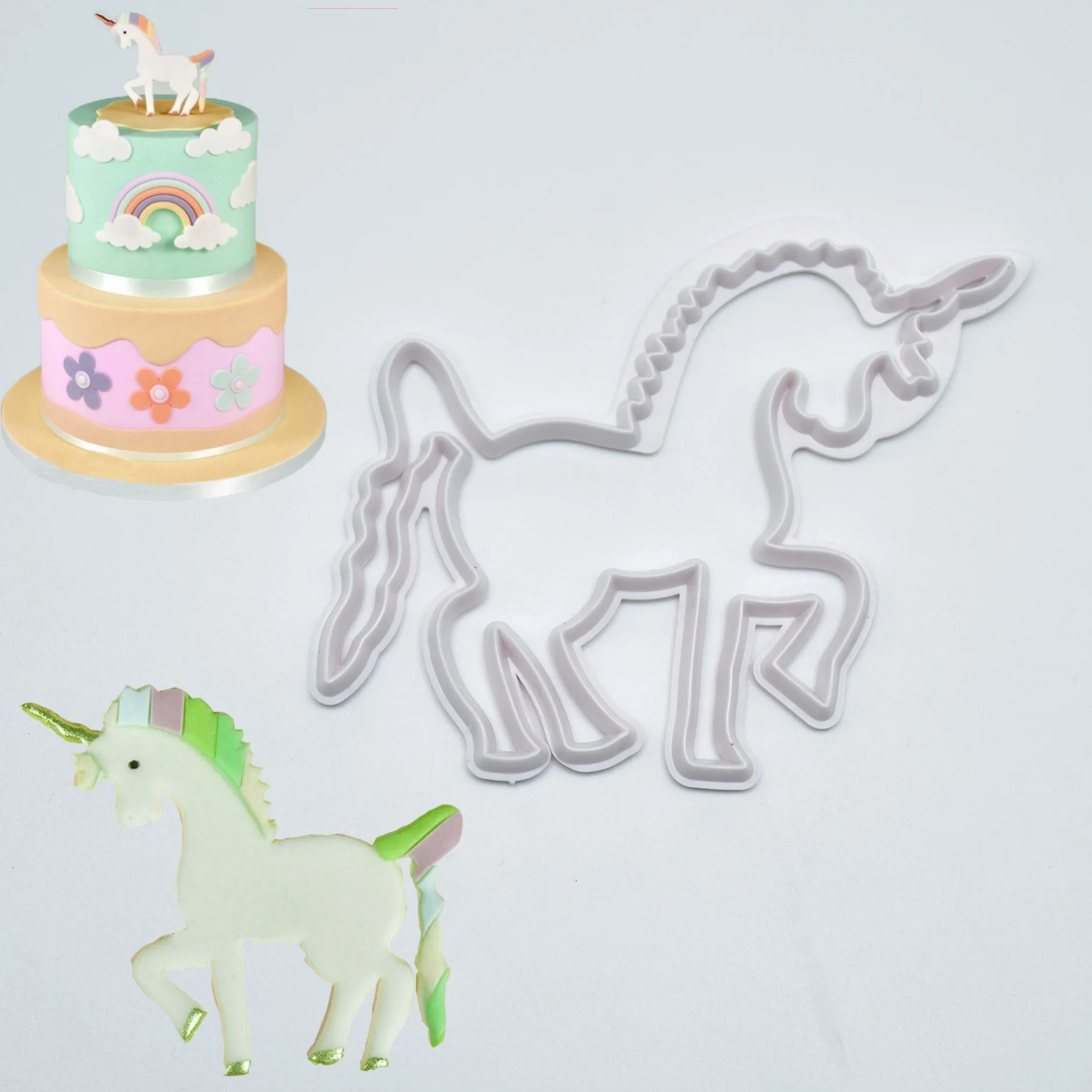 8 шт./компл. Единорог формочки для печенья сахарный шоколадный Fondant (сахарная)