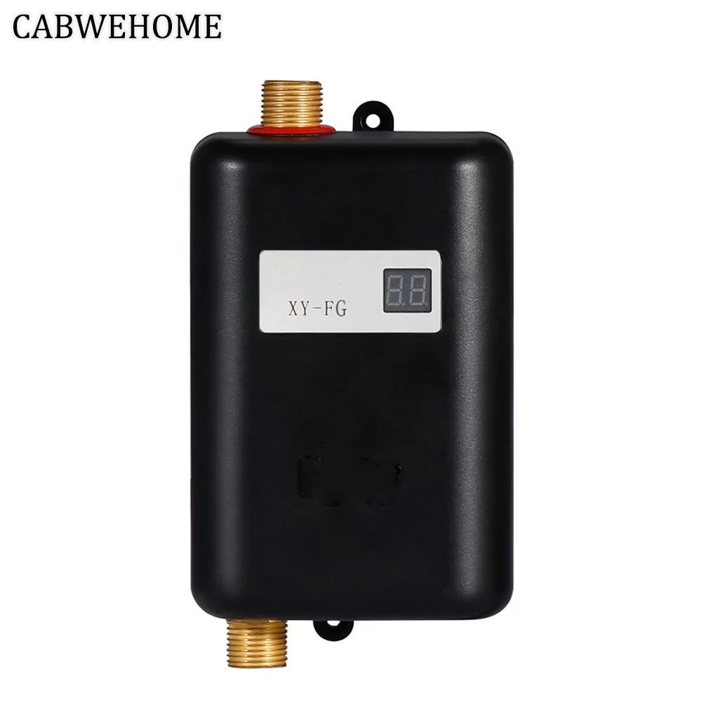 Водонагреватель проточный Электрический 220 В 3800 Вт с цифровым дисплеем | Бытовая