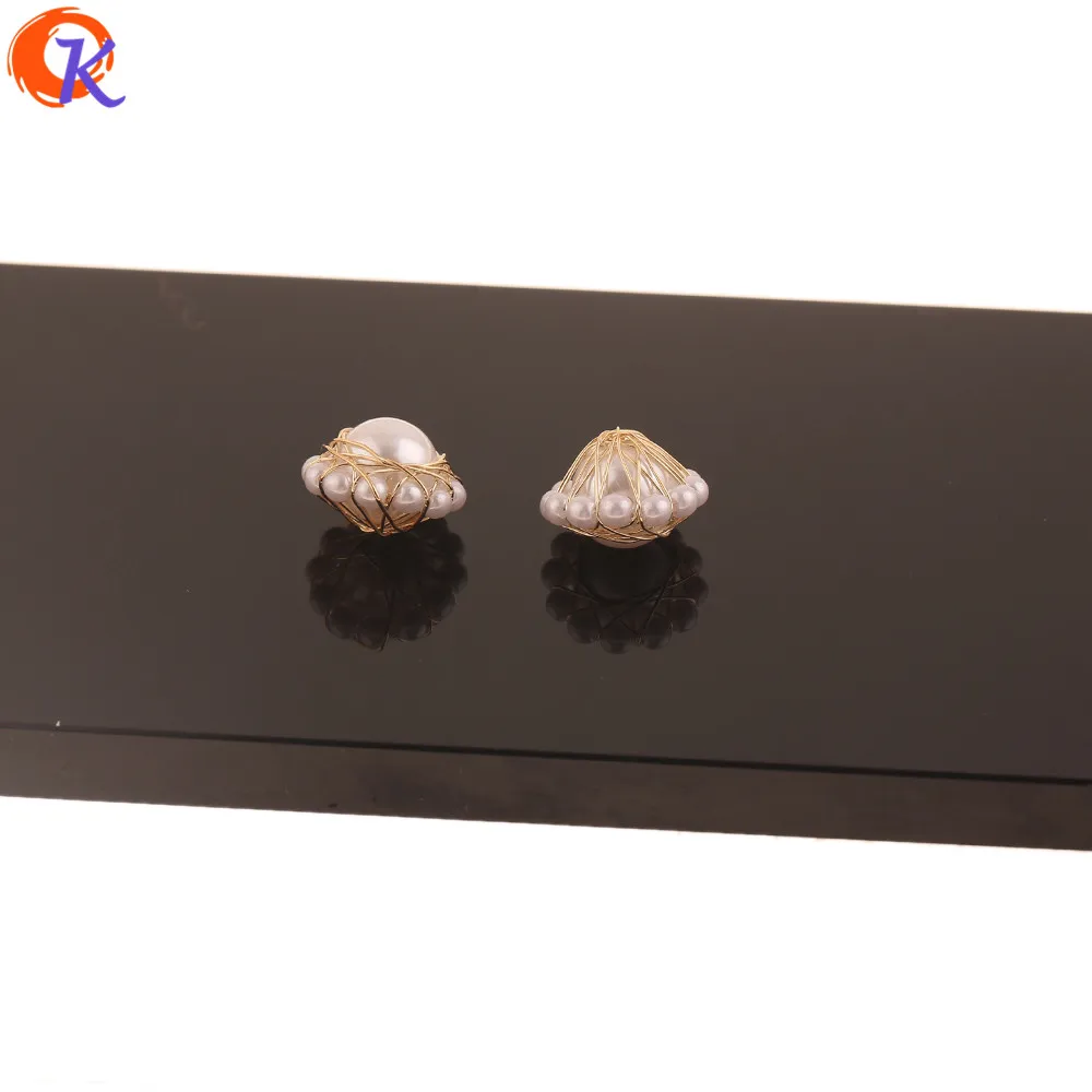 

Cordial Design 30Pcs 15*18MM Jewelry Accessories/Genuine Gold Plating/Imitation Pearl/Earring Findings/Hand Made/DIY Making