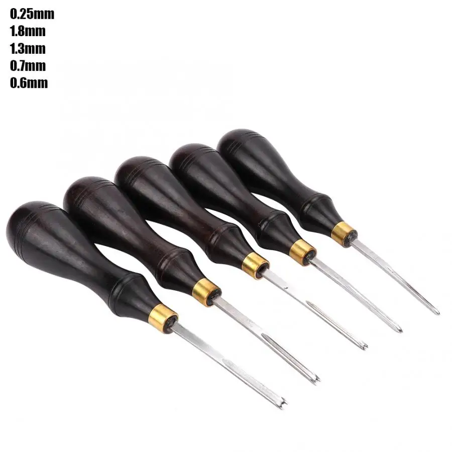 1 шт. острый кожевенный резец для кожевенного ремесла стальное лезвие ручка из