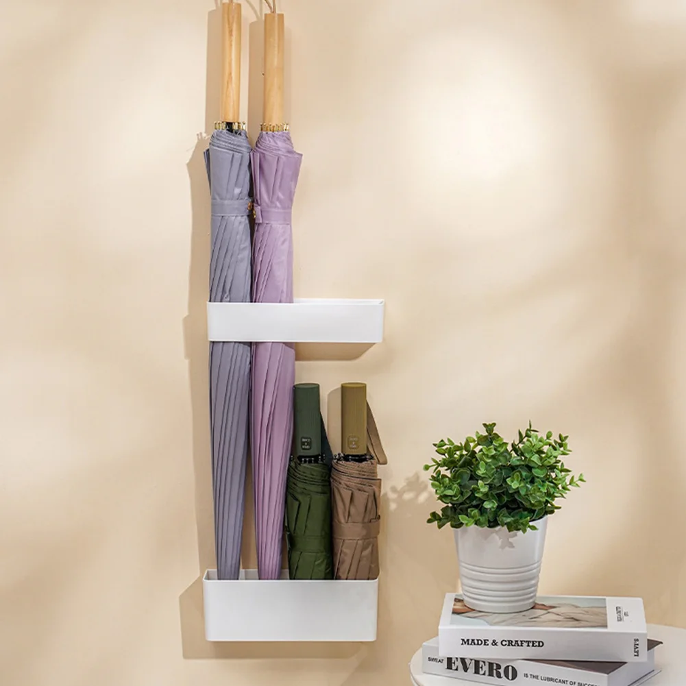 2 шт. 4 отверстия настенный зонтик стеллаж для хранения Творческий клей стенка