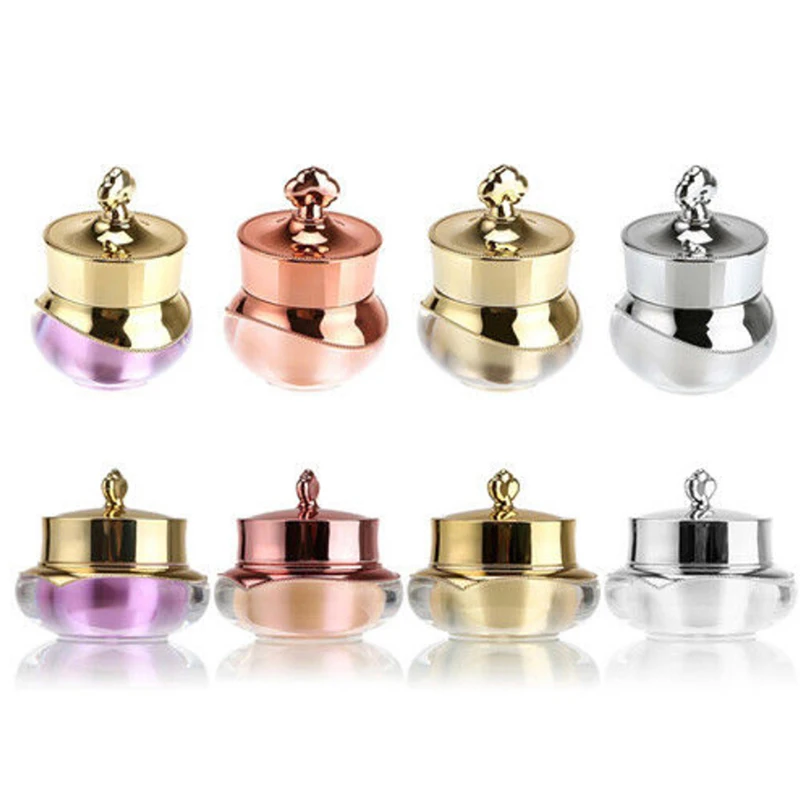 

Флаконы Пластиковые Многоразовые в форме короны, 1 шт., 5g/10 г, пустой горшок бутылки кувшин для косметики, дорожный крем-лосьон для лица конте...