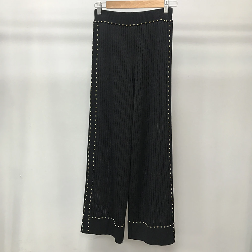 Весна лето 2020 костюм темпераментная открытая шелковая трикотажная футболка и