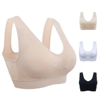 women seamless bra wireless vest bra bralette breathable absorbent sports bra big size push up brassiere bra plus size