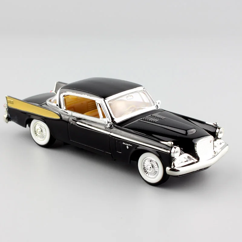 1:43 Масштаб дети 1958 Studebaker Golden Hawk Винтаж hardtop купе литые автомобили металлическая модель старый автомобиль игрушки подарок для коллекции