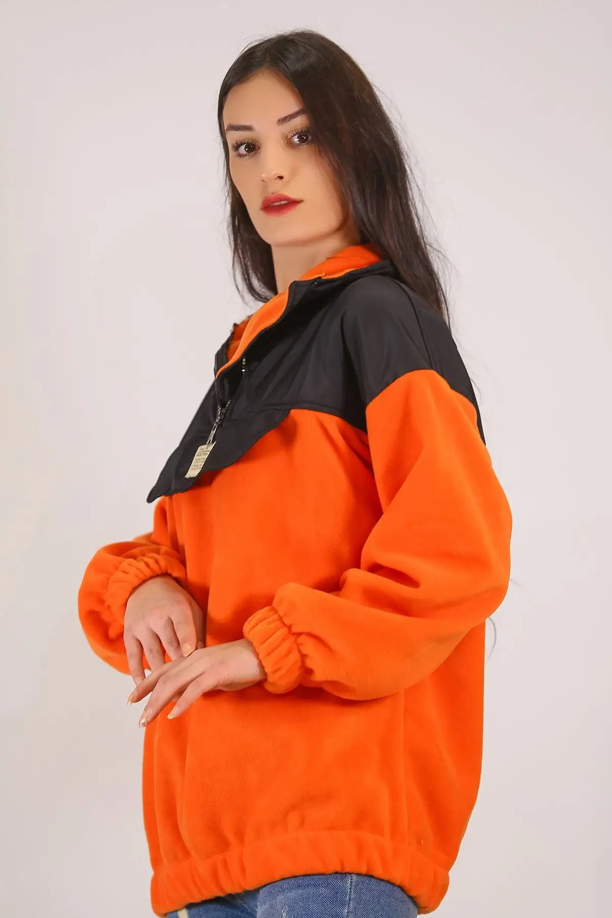 

Fleece Sweatshirt Orange