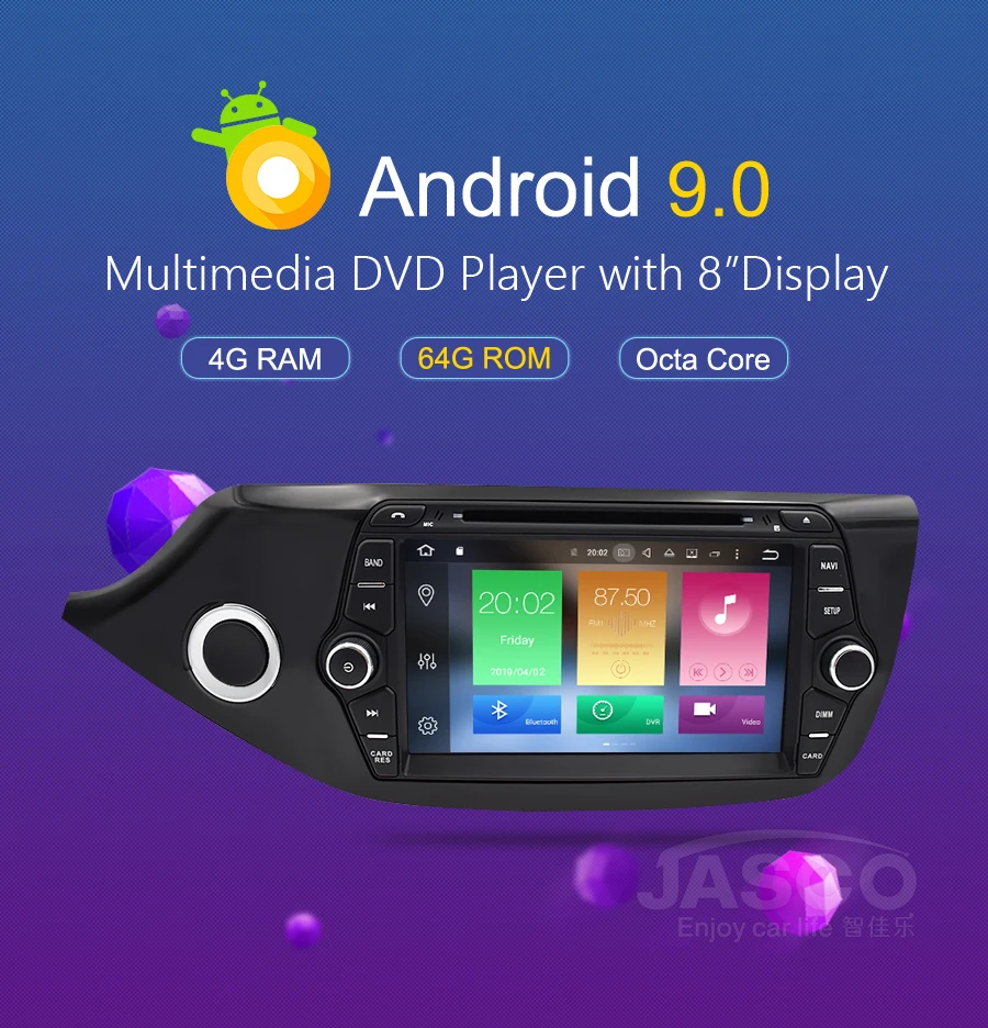 Android 9,0 8,0 автомобильный dvd-плеер gps ГЛОНАСС навигация Мультимедиа для Kia Ceed 2013 Авто RDS Радио Аудио Видео Стерео