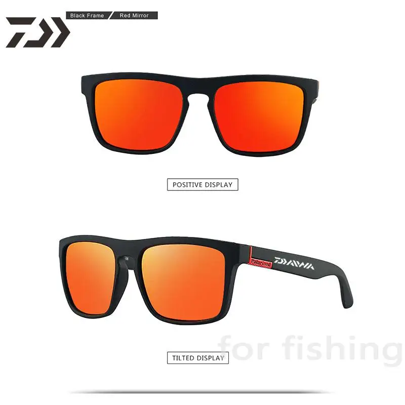 

2021 New Men's Sunglasses square Daiwa Fishing Sunglasses for Men Eyewear Sport Polarized Sunglasses for Fishing Glasses Uv400