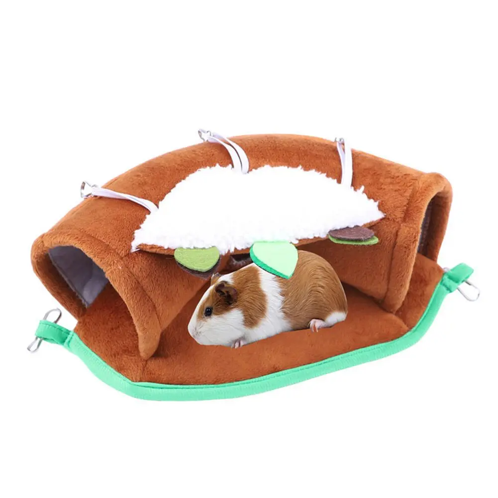 1pcs Pet House Guinea Pig Ferrets Hamsters Hammock Winter Warm Pet Small Animals Squirrels Pet Cage Beds Pet Nest Supplies