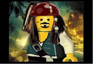 С изображением персонажа фильма Пираты Карибского моря 16 бит MD карточная игра