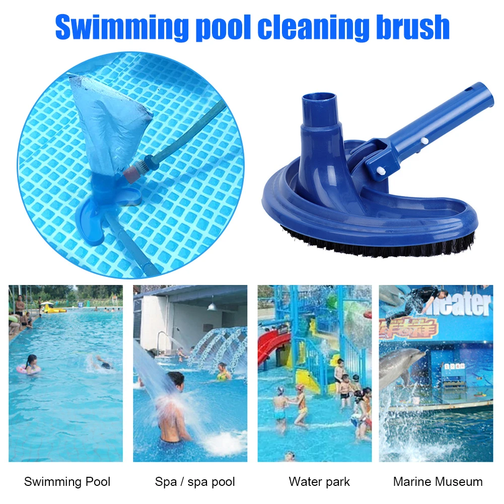 

Vacuum Head Brush Cleaner Pool Suction Head Brush Cleaner Half Moon Flexible Swimming Pool cleaning tool Curved Vacuum Head